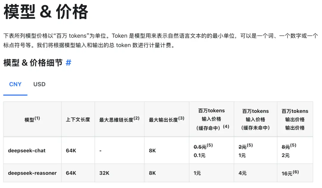 人人用得起的 API｜圖源：DeepSeek