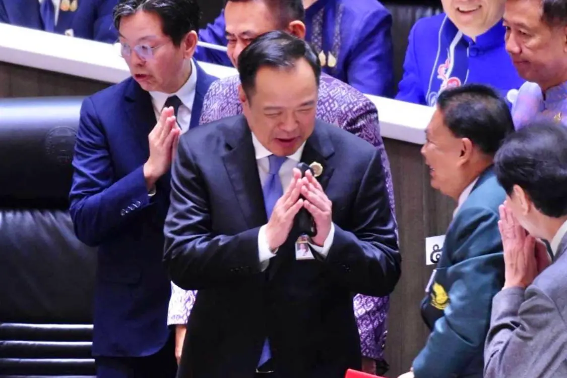 ▲阿努廷當(dāng)選泰國(guó)總理