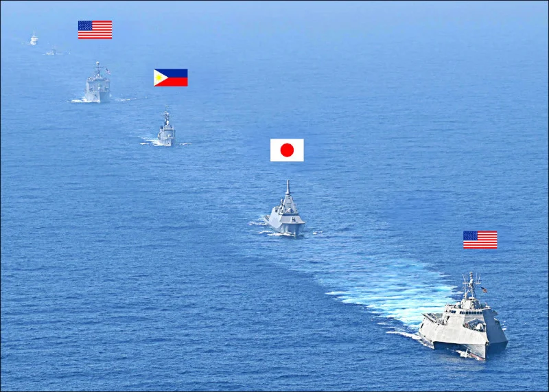 2025年5月美菲举行“肩并肩”联合军演,日本实质性参与其中。日本防卫省